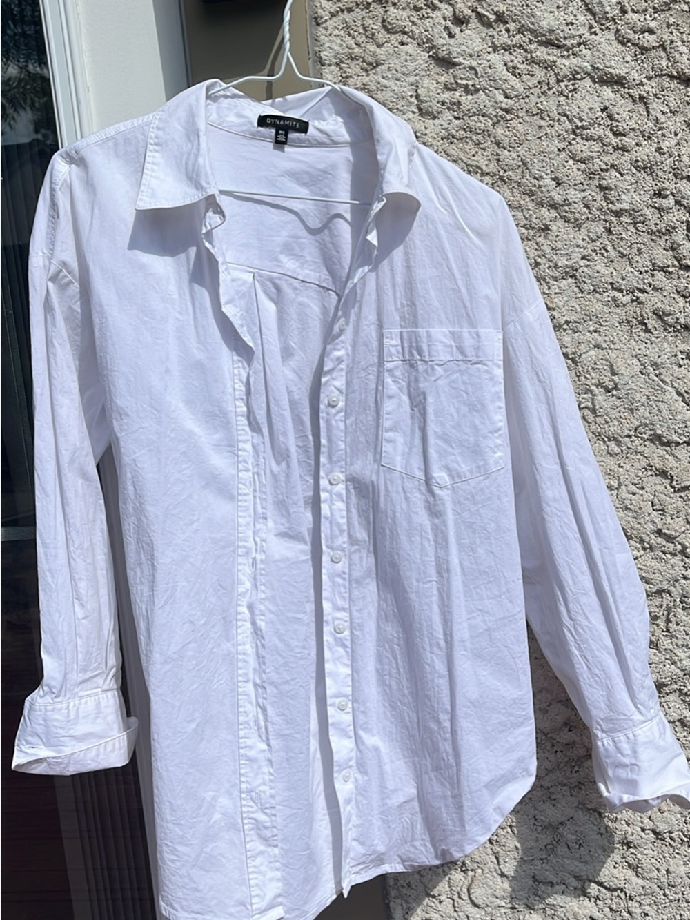 Dynamite White Button-Down Shirt